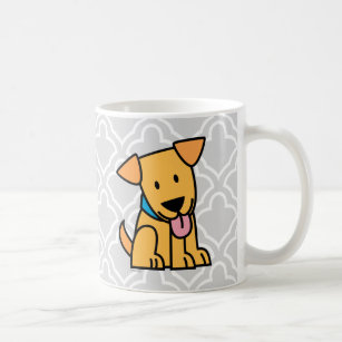 Labrador Retriever puppy dog sit golden cute pup Coffee Mug