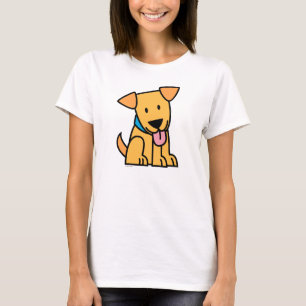 Labrador Retriever puppy dog sit golden cute pup T-Shirt