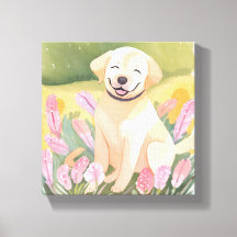 Labrador Retriever Puppy | Lab Dog Cute Watercolor
