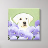 Labrador Retriever Puppy Painting Original Dog Art