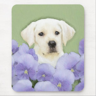 Labrador Retriever Puppy Painting Original Dog Art Mouse Mat