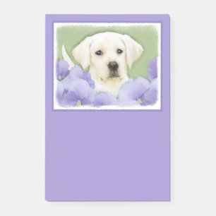 Labrador Retriever Puppy Painting Original Dog Art Post-it Notes