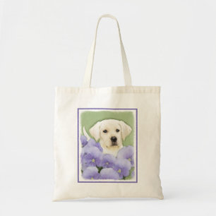 Labrador Retriever Puppy Painting Original Dog Art Tote Bag