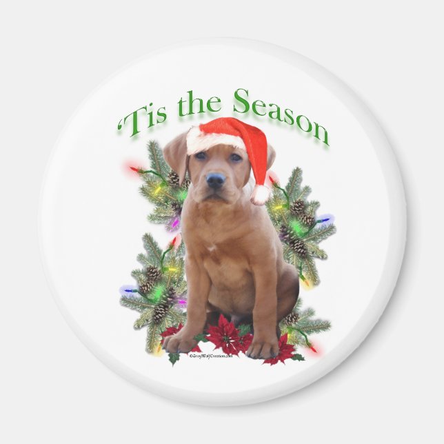 Labrador Retriever Puppy 'Tis the ... - Magnet (Front)