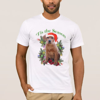 Labrador Retriever Puppy 'Tis the Season  T-Shirt