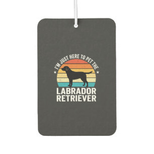 Labrador Retriever Retro Dog Petting Car Air Freshener