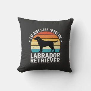 Labrador Retriever Retro Dog Petting Cushion