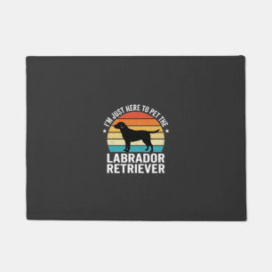 Labrador Retriever Retro Dog Petting Doormat