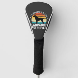 Labrador Retriever Retro Dog Petting Golf Head Cover