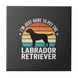 Labrador Retriever Retro Dog Petting Tile
