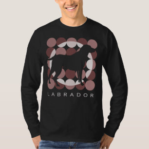 Labrador Retriever Retro Vintage Style Brown T-Shirt