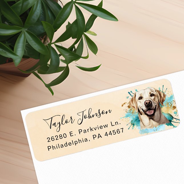 Labrador Retriever Return Address Label (Creator Uploaded)