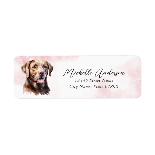 Labrador Retriever Return Address Labels (Front)