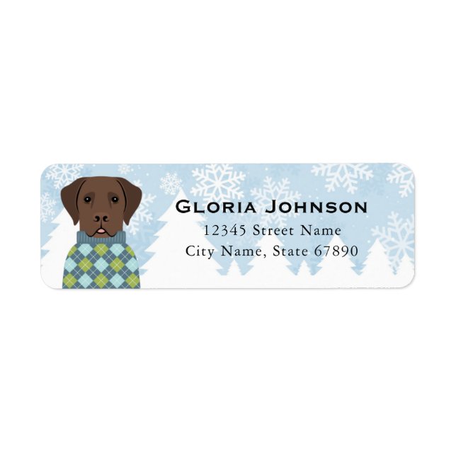 Labrador Retriever Return Address Labels (Front)