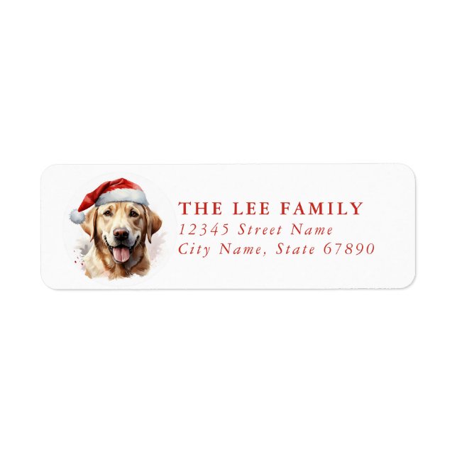 Labrador Retriever Return Address Labels (Front)