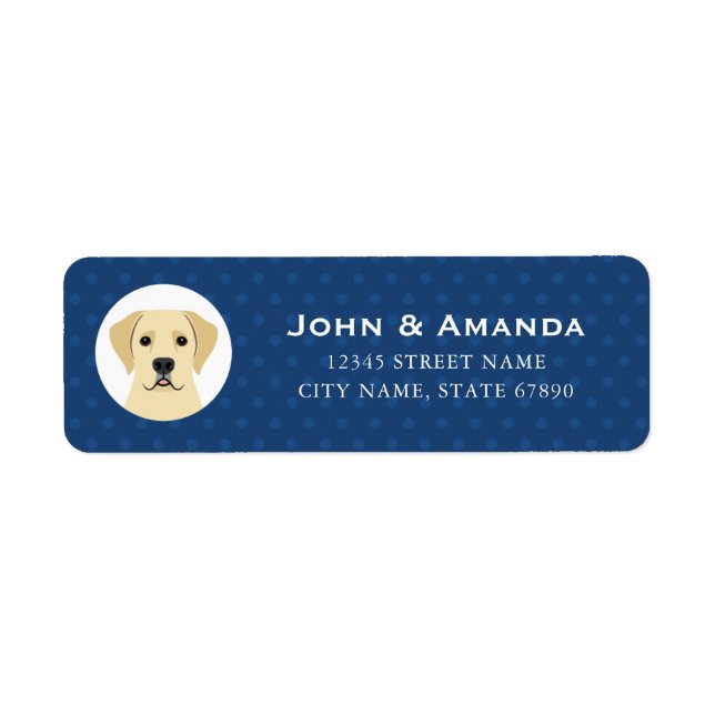 Labrador Retriever Return Address Labels (Front)