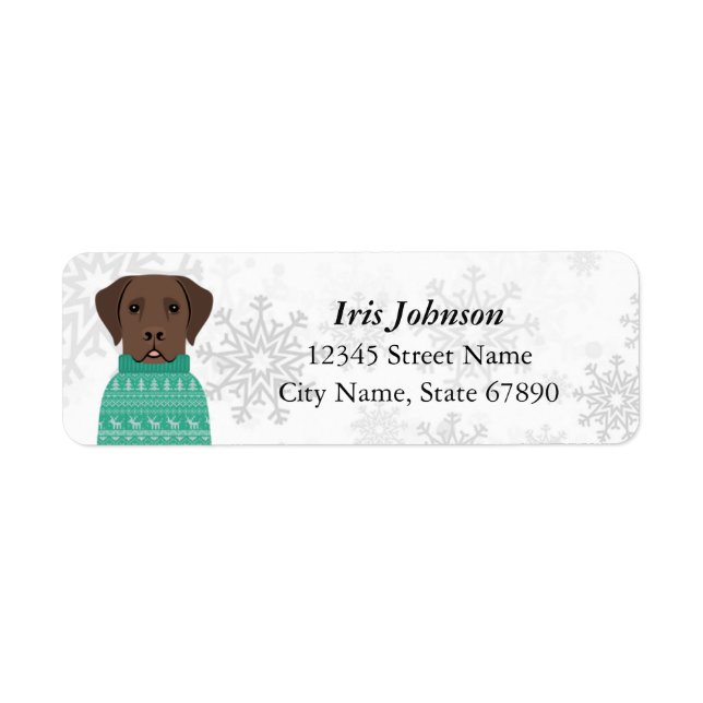 Labrador Retriever Return Address Labels (Front)