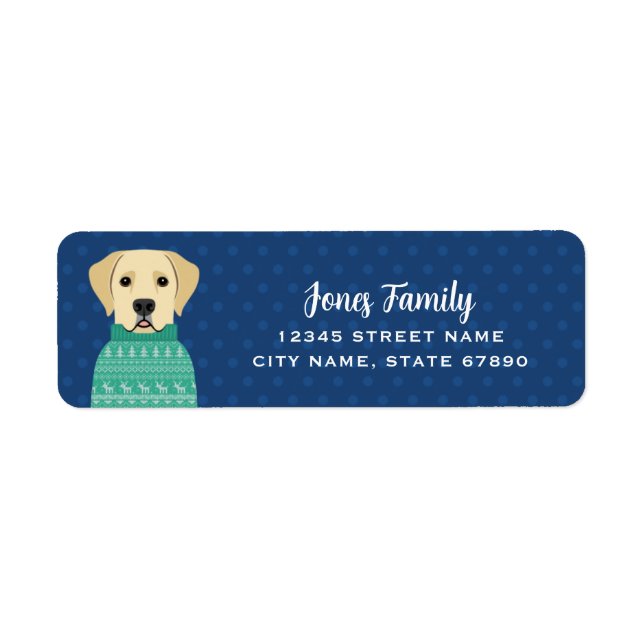 Labrador Retriever Return Address Labels (Front)