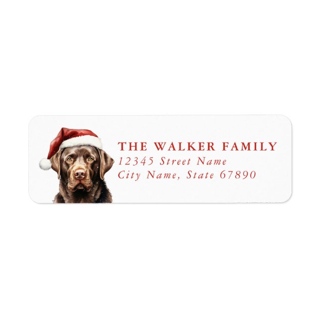 Labrador Retriever Return Address Labels (Front)