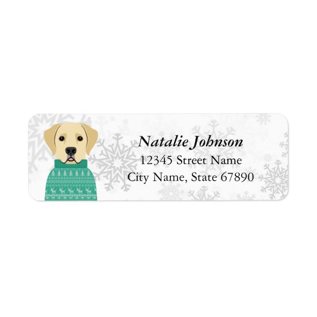 Labrador Retriever Return Address Labels (Front)