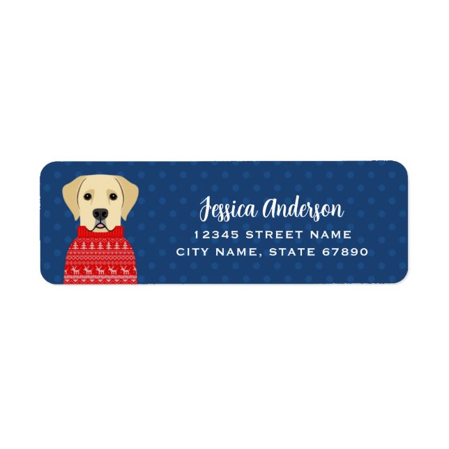 Labrador Retriever Return Address Labels (Front)