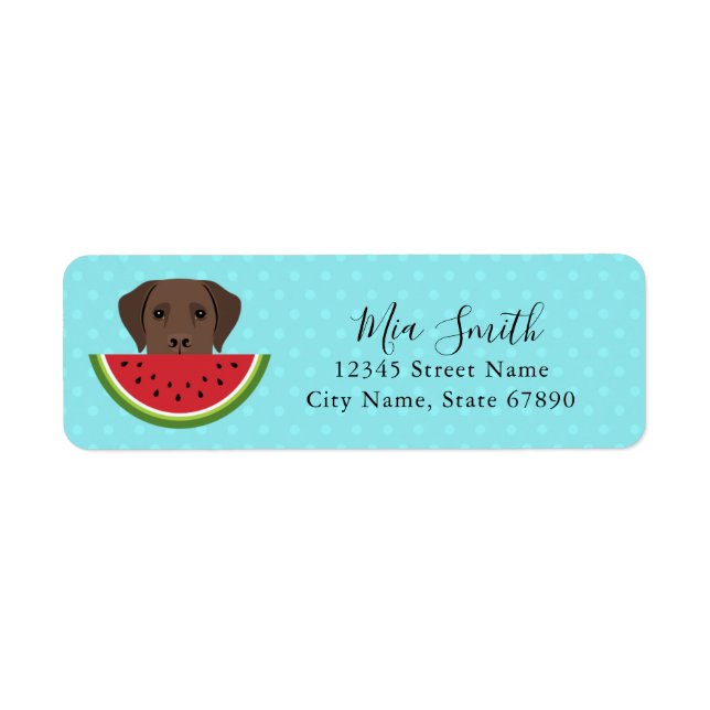 Labrador Retriever Return Address Labels (Front)