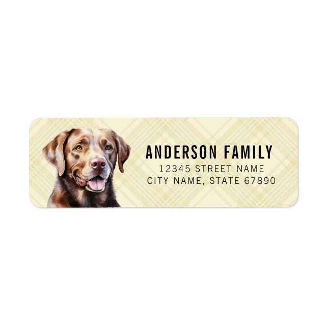 Labrador Retriever Return Address Labels (Front)