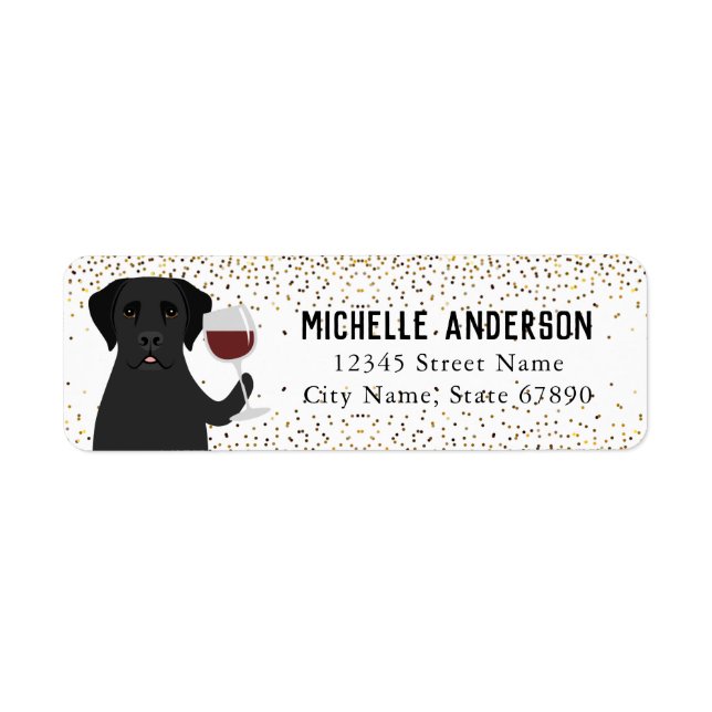 Labrador Retriever Return Address Labels (Front)