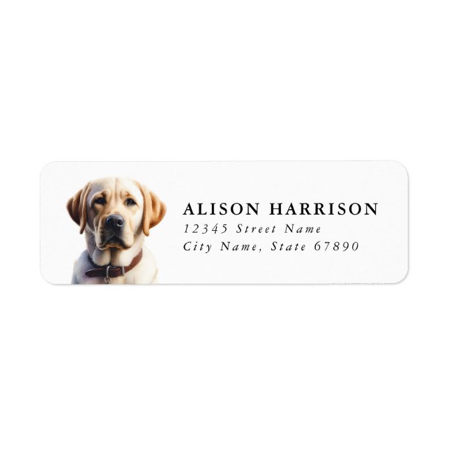 Labrador Retriever Return Address Labels (Front)