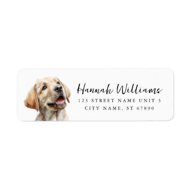 Labrador Retriever Return Address Labels (Front)