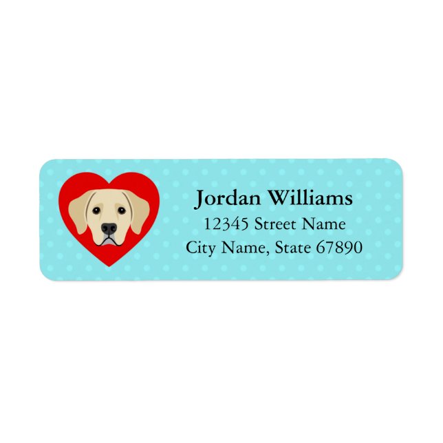 Labrador Retriever Return Address Labels (Front)