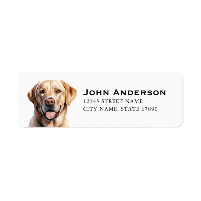 Labrador Retriever Return Address Labels (Front)