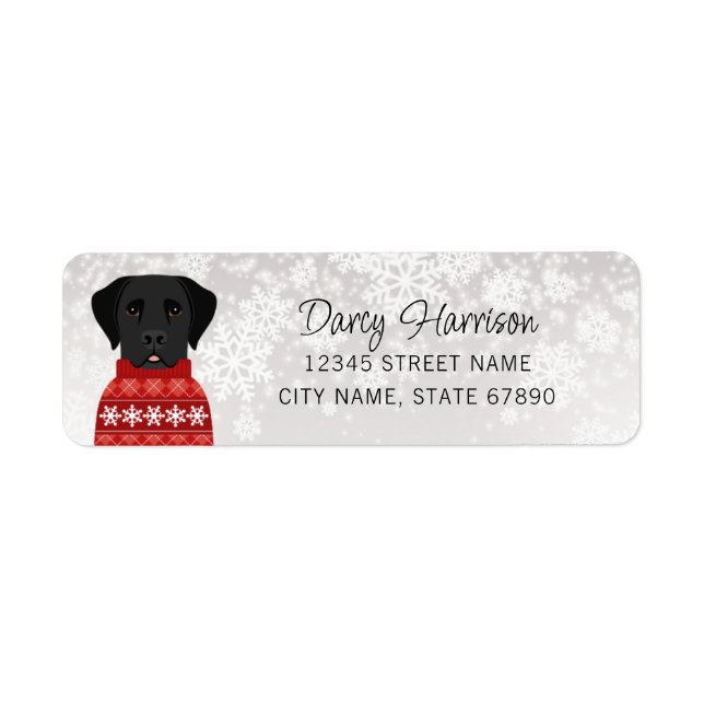Labrador Retriever Return Address Labels (Front)