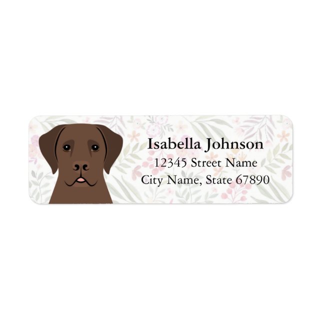 Labrador Retriever Return Address Labels (Front)