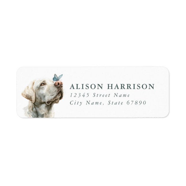 Labrador Retriever Return Address Labels (Front)