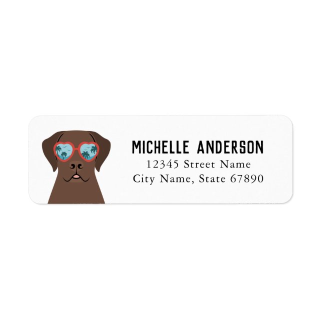 Labrador Retriever Return Address Labels (Front)