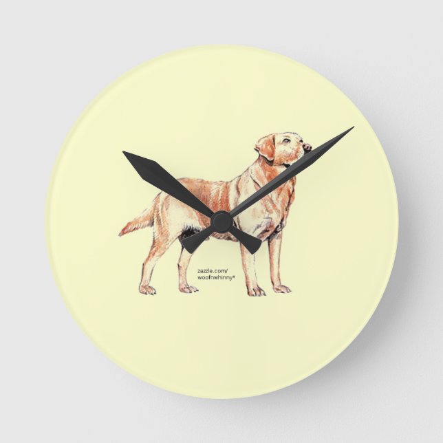 Labrador Retriever Round Clock (Front)