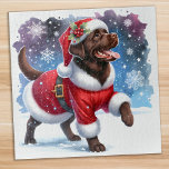 Labrador Retriever Santa Dog Christmas Puppy  Jigsaw Puzzle<br><div class="desc">Looking for a fun and engaging activity to share with your family this holiday season? Look no further than our jigsaw puzzle collection featuring playful Labrador Retrievers! As a dog lover, you'll adore the variety of designs we offer, including cute and cuddly puppies, loveable yellow, chocolate, and black Labs, and...</div>