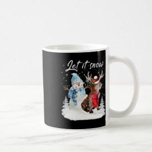Labrador Retriever Santa Dog Christmas Snowman Xma Coffee Mug