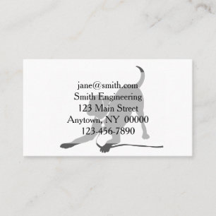 Labrador retriever silhouette business card