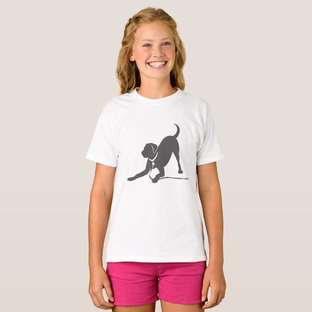 Labrador retriever silhouette T-Shirt (Front Full)