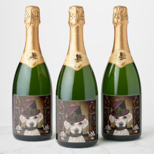 Labrador Retriever Sparkling Wine Label
