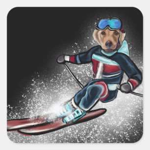 LABRADOR RETRIEVER  SQUARE STICKER