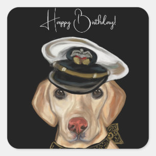 Labrador Retriever Square Sticker