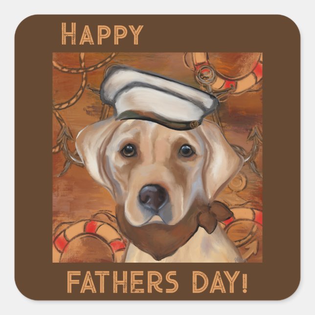 LABRADOR RETRIEVER            SQUARE STICKER (Front)