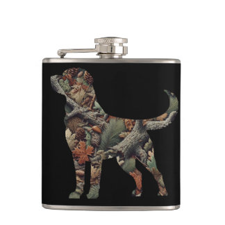 Labrador Retriever Stainless Flask, Camo Flask