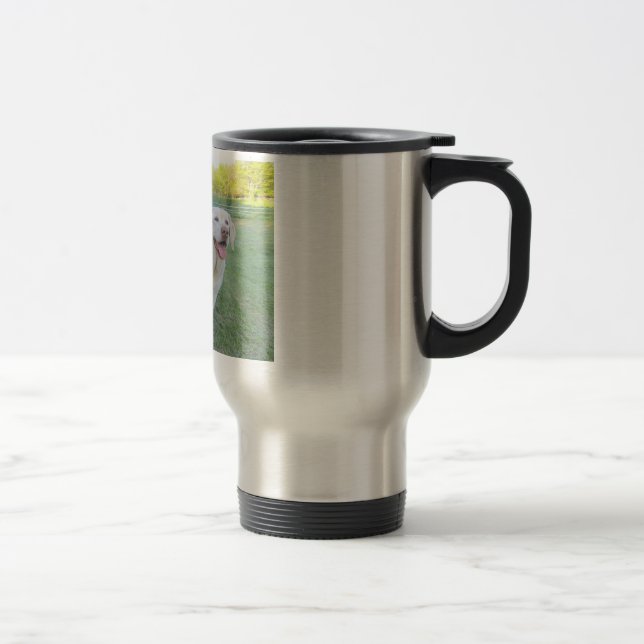 Labrador Retriever Stainless Steel Travel Mug (Right)
