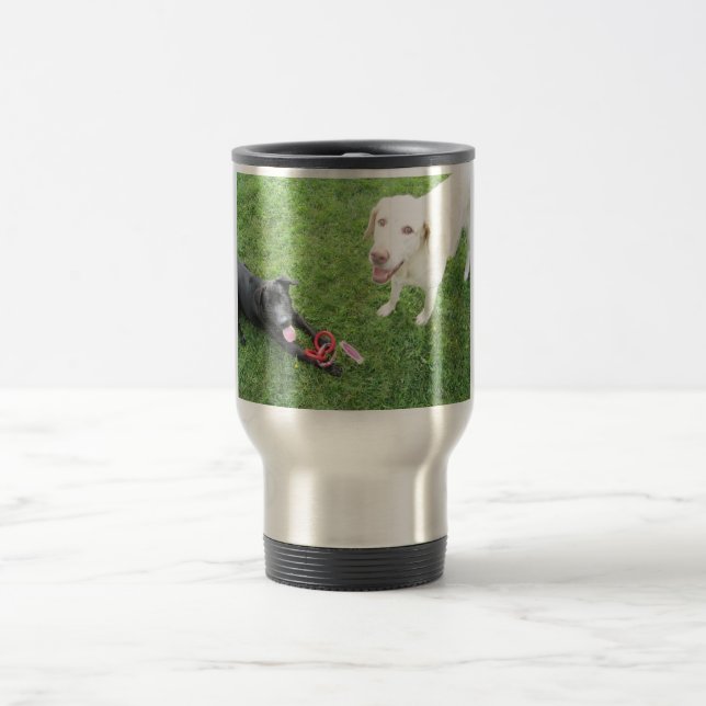 Labrador Retriever Stainless Steel Travel Mug (Center)