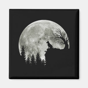 Labrador Retriever Stand On Mountain Halloween Magnet