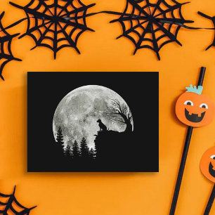 Labrador Retriever Stand On Mountain Halloween Postcard